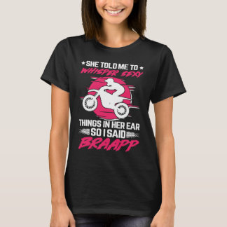 Braapp dirt biker motorfiets motocross 2-takt dir t-shirt