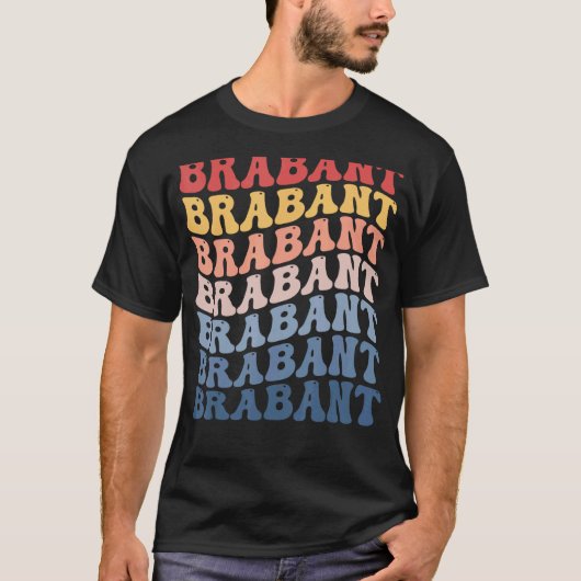 Brabant Groovy Retro Paard T-shirt (Voorkant)