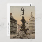 Brabo Monument, Antwerpen, België Briefkaart (Voorkant / Achterkant)