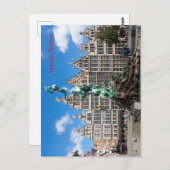 Brabo's monument en gildehuis Antwerpen Briefkaart (Voorkant / Achterkant)