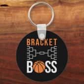 Brac Boss Grappig College Basbal Toernooi Sleutelhanger (Voorkant)