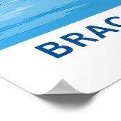 Brac Island Kroatië Reisprint Poster (Hoek)