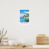 Brac Island Kroatië Reisprint Poster (Keuken)
