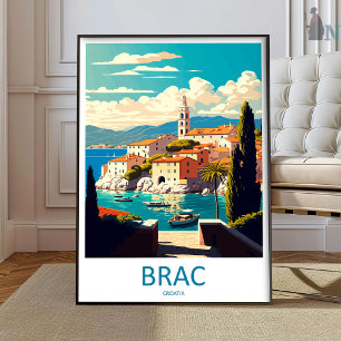 Brac Reisprint Muurkunst Brac Muurdecoratie Thuis Poster