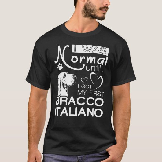 Bracco Italiano cadeau t-shirt voor hondenliefhebb (Voorkant)