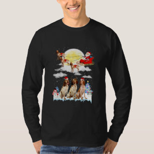 Bracco Italiano Dog Santa Sleigh Kerstmis Lover T-shirt