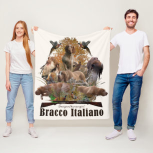 Bracco italiano fleece deken