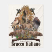 Bracco italiano fleece deken (Voorkant)