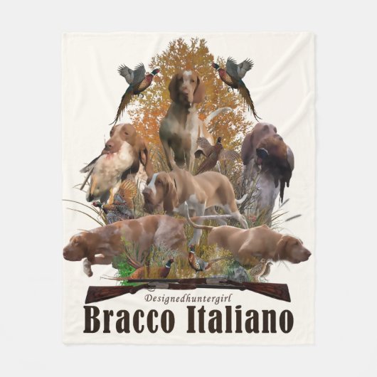 Bracco italiano fleece deken (Voorkant)