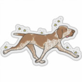 Bracco Italiano Jacht Auto Sticker (Voorkant)