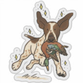 Bracco Italiano Jacht Auto Sticker (Voorkant)
