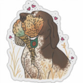 Bracco Italiano Jacht Auto Sticker (Voorkant)