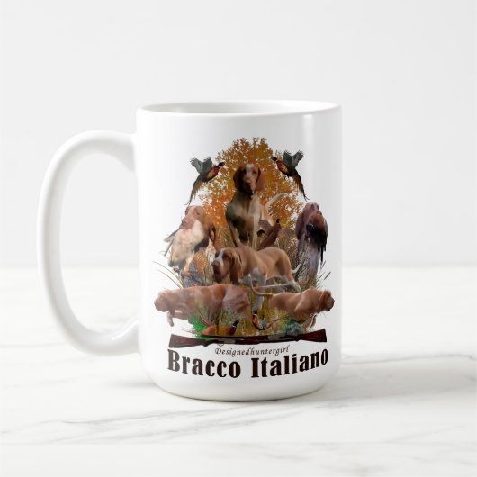 Bracco Italiano Koffiemok (Links)