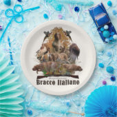 Bracco italiano sherpa deken papieren bordje (Feest)