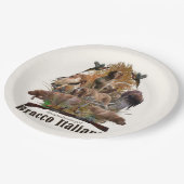 Bracco italiano sherpa deken papieren bordje (Gekanteld)