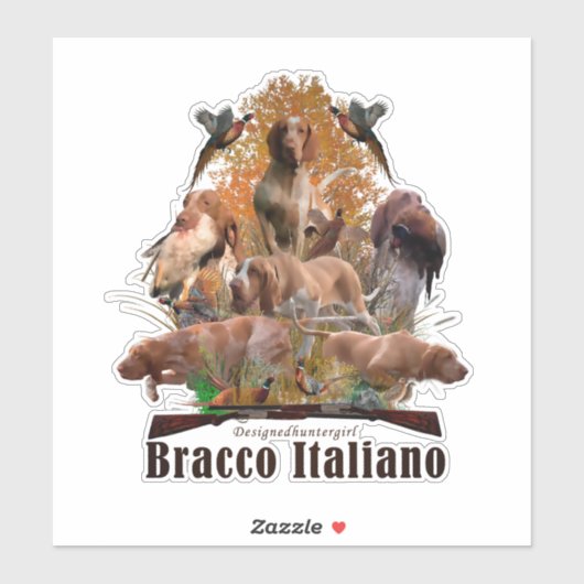 Bracco Italiano Sticker (Vel)