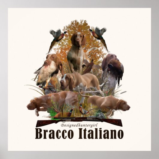 Bracco italiano tapestry faux canvas print acryl (Voorkant)