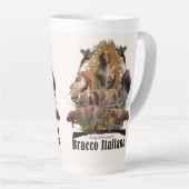 Bracco italiano tapestry faux canvas print acryl latte mok (Rechterhoek)