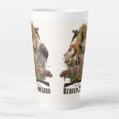 Bracco italiano tapestry faux canvas print acryl latte mok (Voorkant)