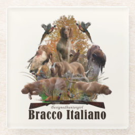 Bracco italiano tapestry worpen pillow trivet squa glazen onderzetter