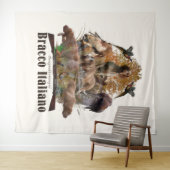 Bracco italiano wandkleed (In Situ (horizontaal))