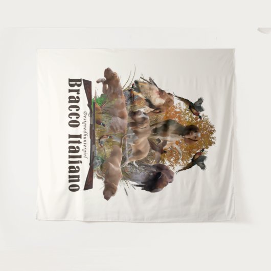 Bracco italiano wandkleed (Voorkant (horizontaal))