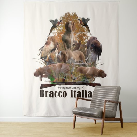 Bracco italiano wandkleed (In situ)