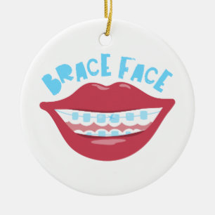 Brace Face Keramisch Ornament