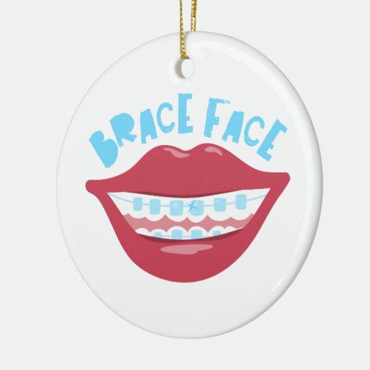Brace Face Keramisch Ornament (Links)