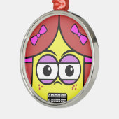 Brace Face Metalen Ornament (Links)