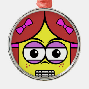 Brace Face Metalen Ornament