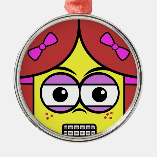 Brace Face Metalen Ornament (Voorkant)