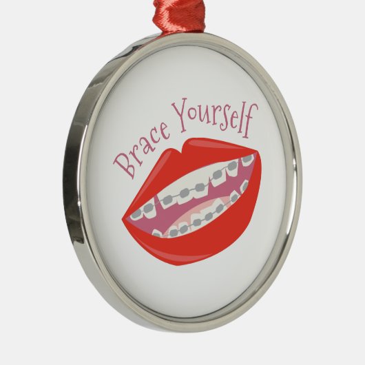 Brace Yourself Metalen Ornament (Rechts)