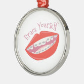 Brace Yourself Metalen Ornament (Links)