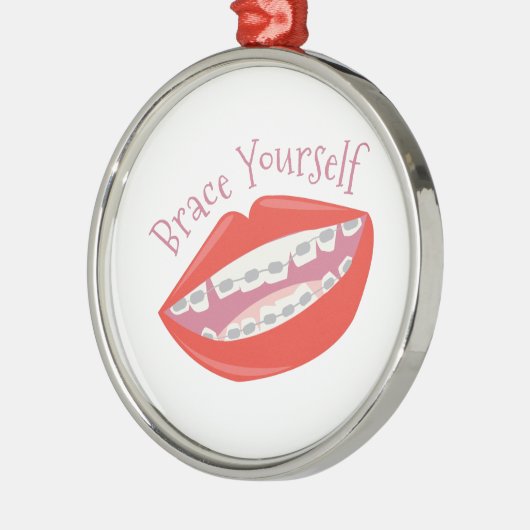 Brace Yourself Metalen Ornament (Links)