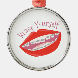 Brace Yourself Metalen Ornament