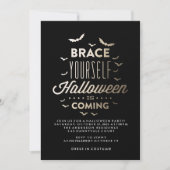 BRACE YOURZELF HALLOWEEN Halloween Party nodigt ui Kaart (Voorkant)