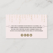 Bracelet Display Blush Gold String Lights Visitekaartje (Achterkant)