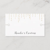 Bracelet Display Gold String Lights Visitekaartje (Voorkant)