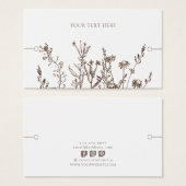 Bracelet Display Kaart ・ Earthy Floral (Voorkant /achterkant)