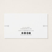 Bracelet Display Kaart Monochrome Wildbloemen (Achterkant)