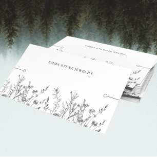 Bracelet Display Kaart ・ Rustige Wildbloemen