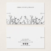 Bracelet Display Kaart ・ Rustige Wildbloemen (Voorkant /achterkant)