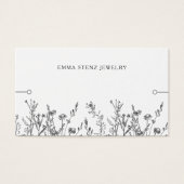 Bracelet Display Kaart ・ Rustige Wildbloemen (Voorkant)