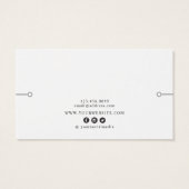 Bracelet Display Kaart ・ Rustige Wildbloemen (Achterkant)