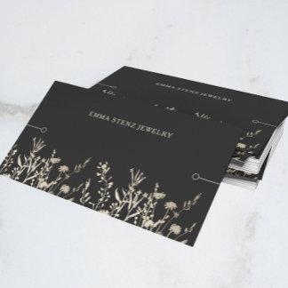 Bracelet Display Kaart ・ Rustige Wildbloemen Gold