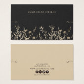 Bracelet Display Kaart ・ Rustige Wildbloemen Gold (Voorkant /achterkant)