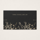 Bracelet Display Kaart ・ Rustige Wildbloemen Gold (Voorkant)