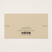 Bracelet Display Kaart ・ Rustige Wildbloemen Gold (Achterkant)