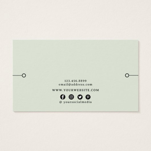 Bracelet Display Kaart ・ Rustisch hout (Achterkant)